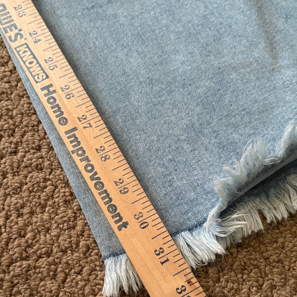 Flamingals Light Blue Frayed Hem Jeans - Picture 8 of 9